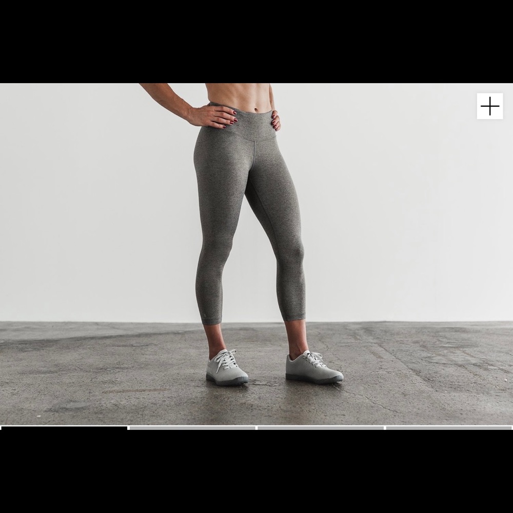 Plush heather NoBull high waist crop leggings